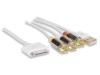Cable 30 pines ipod, ipad, iphone a AV Compuesto con USB